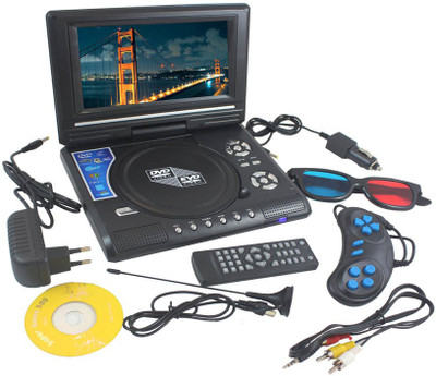 

Portable 9.8 inch EVD/DVD Video Player With 3D 9.8 inch DVD Player(Black)