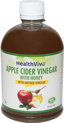 

HealthViva Apple Cider Vinegar With Honey (With Mother Vinegar) Apple Cider Vinegar(500 ml, Apple Flavored)