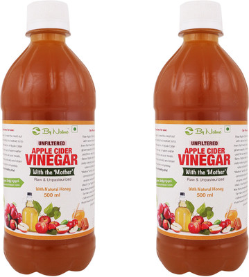 

By Nature Apple Cider with The Mother and Honey (Pack of 2) Vinegar(500 ml, Pack of 2)