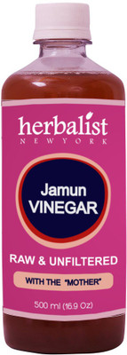 

Herbalist's Jamun Cider Vinegar, Raw, Unprocessed and Unrefined with Mother Vinegar Vinegar(500 ml)