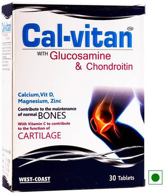 

West Coast Cal-vitan with glucosamine & chondroitin, 30 Tablets(30 No)