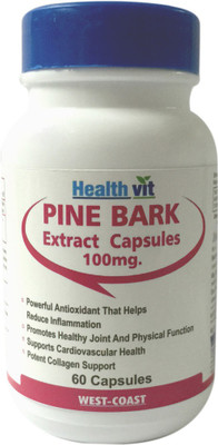

HealthVit Pine bark 100mg 60 Capsules(60 No)
