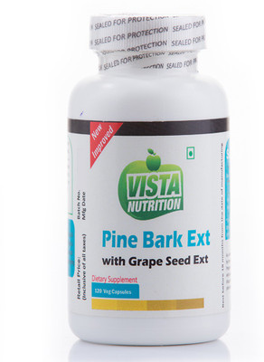 

Vista Nutrition Pine Bark Ext with Grape Seed Extract(120 No)