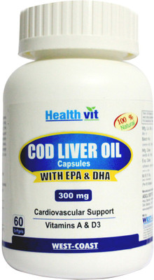 

HealthVit Cod Liver Oil 300 mg(60 No)