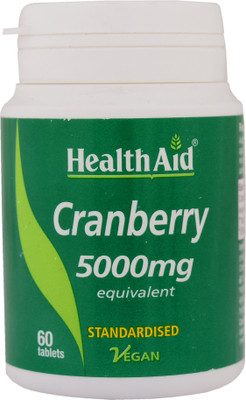 

HealthAid Cranberry 5000mg (Equivalent)(60 No)