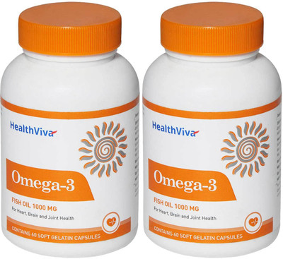 

HealthViva Omega 3 (Pack of 2)(60 No)
