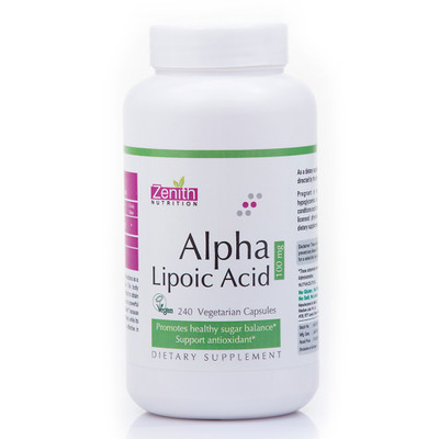 

Zenith Nutrition Alpha lipoic Acid-100mg-240 Nos(240 No)