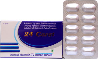 

24 Carat Omega fatty acids and anti-oxidant tablet(100 No)
