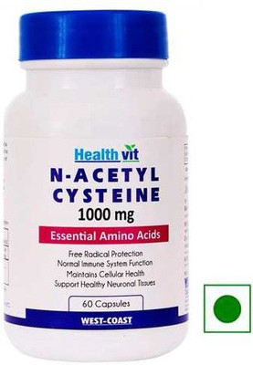

HealthVit N-Acetyl-Cysteine (NAC) 1000 mg(60 No)