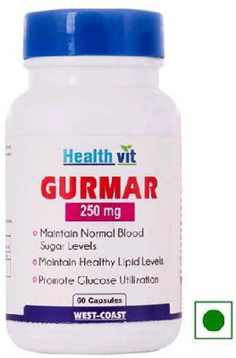 

HealthVit Gurmar 250 Mg 60 Capsules(60 No)