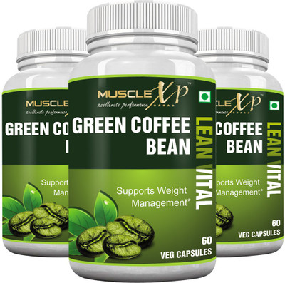 

MuscleXP Green Coffee Bean Lean Vital 500mg (Pack Of 3)(60 No)