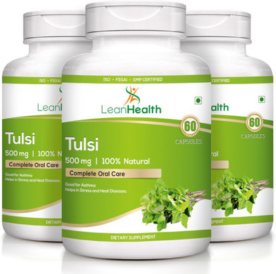 

LeanHealth Tulsi - 60 capsules - (Pack of 3)(180 No)