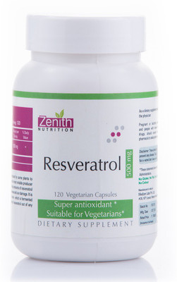 

Zenith Nutrition Resveratrol 500mg(120 No)