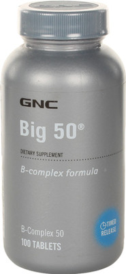 

GNC Big 50 B-Complex Formula Tablets(100 No)
