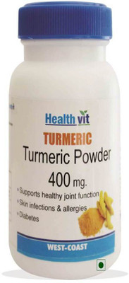 

HealthVit Turmeric powder 400 mg 60 Capsules(60 No)