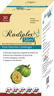 Radiplex Slim 1500mg Pure Garcinia Cambogia 60% HCA 30 Sachets Fat Burner/ Appetite Suppressant 30 No Radiplex Vitamin Supplement