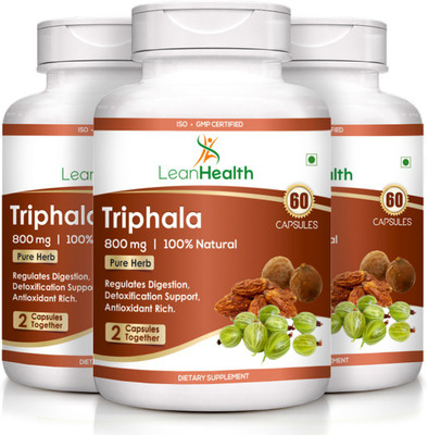 

LeanHealth Triphala - 60 Capsules - (Pack of 3)(180 No)