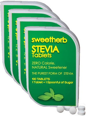

SweetHerb - Stevia Sugarfree Tablets, Natural Sugar free,(400 No)