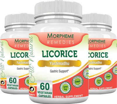 

Morpheme Remedies Licorice Caps 500mg Extract (Pack of 3)(180 No)