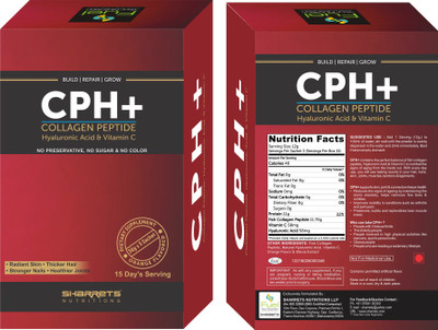

SHARRETS NUTRITIONS FISH COLLAGEN PEPTIDE, HYALURONIC ACID & VITAMIN C - CPH+(180 g)