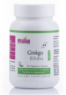 

Zenith Nutrition Gingko Biloba-180mg-180 Nos(180 No)