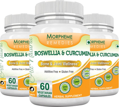 

Morpheme Remedies Boswellia & Curcumin (Pack Of 3)(180 No)