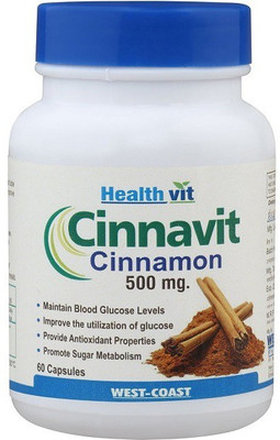 

HealthVit Cinnavit Cinnamon 500 mg 60 Capsules(60 No)
