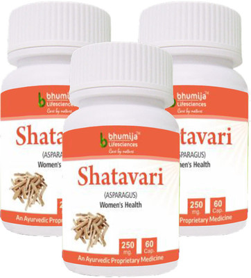 

Bhumija Lifesciences Shatavari Capsules 60's - (Pack of Three)(3 No)