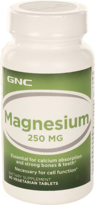 GNC Magnesium 250 MG Vegetarian Tablets(90 No)
