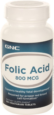 

GNC Folic Acid 800 mcg Softgel(100 No)
