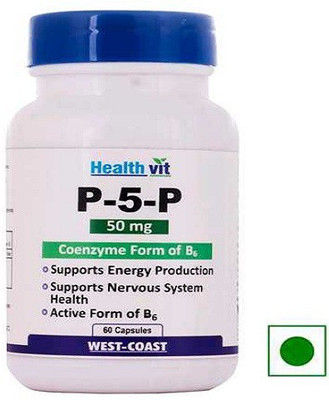 

HealthVit �P-5-P 50 Mg Coenzyme Form Of B6-60 Capsules(60 No)