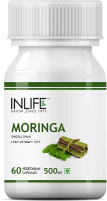 

Inlife Moringa Leaf Extract Supplement 500 mg - Vegetarian Capsules(60 No)