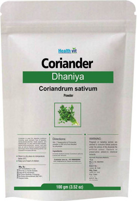 

HealthVit Coriander/ Dhania (Coriadrum sativum) Powder 100gms(100 g)