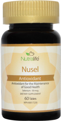 

Nutralife Antioxidant Nusel, Selenium, 50mcg for Thyroid, Prostate and Heart Health - Essential Trace Mineral with Superior Absorption - IMPORTED FROM CANADA(60 No)