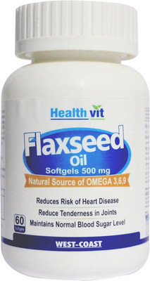 

HealthVit Flaxseed Oil 500 mg(60 No)