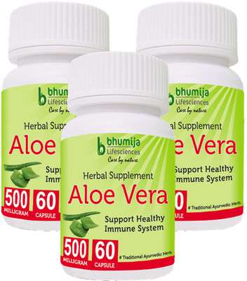 

Bhumija Lifesciences Aloevera Capsules 60's(3 No)