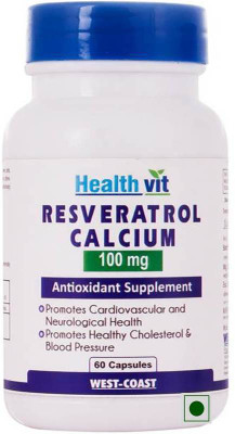 

HealthVit Resveratrol 100mg Calcium 60 Capsules(60 No)