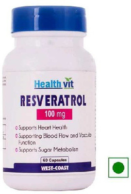 

HealthVit Resveratrol 100 Mg 60 Capsules(100 mg)