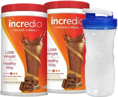 

Incredio Shake-a-Meal, Chocolate (Pack of 2) with Shake(1 kg)