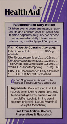 

HealthAid Omega - 3 750 mg(30 No)