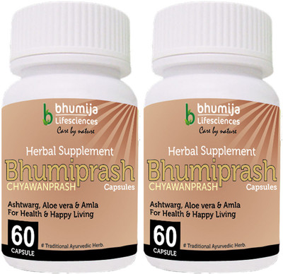 

Bhumija Lifesciences Chywanprash Capsules (Bhumi Prash) 60's(2 No)