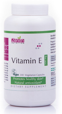 

Zenith Nutrition Vitamin E 200mg- 200 Nos(200 No)