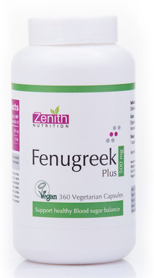 

Zenith Nutrition Fenugreek Plus-500mg-360 Nos(360 No)
