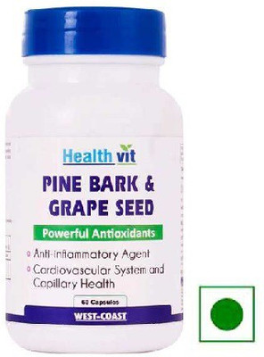 

HealthVit Pine Bark Extract With Grape Seed Extract 60 Capsules(60 No)