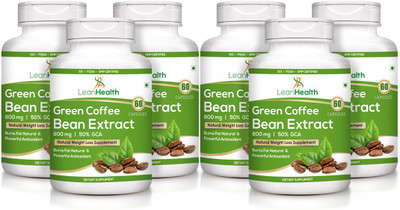 

LeanHealth Green Coffee Bean Extract (50 % CGA) - 60 capsules - (Pack of 6)(540 No)