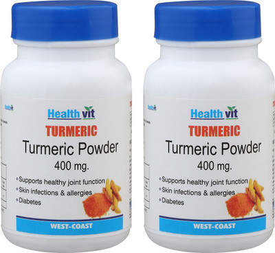 

HealthVit Turmeric Powder 400 mg (Pack of 2)(60 No)