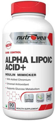 

Nutrovea Alpha Lipolic Acid Plus(ALA Carb Control) 300mg(90 No)