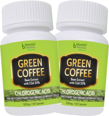 

Bhumija Lifesciences Green Coffee Capsules 60's (Two Pack)(2 No)