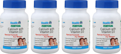 

HealthVit Femycal Calcium (Pack of 4)(60 No)