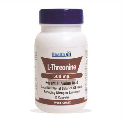 

HealthVit L-Threonine 500 mg 60 Capsules(500 mg)